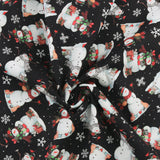3 Wishes Fabrics - Printed Cotton - FROSTY HOLLOW - 001 - Black