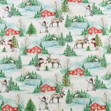 3 Wishes Fabrics - Printed Cotton - FROSTY HOLLOW - 002 - White