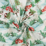 3 Wishes Fabrics - Printed Cotton - FROSTY HOLLOW - 002 - White