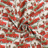 3 Wishes Fabrics - Printed Cotton - FROSTY HOLLOW - 003 - Red