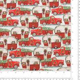 3 Wishes Fabrics - Printed Cotton - FROSTY HOLLOW - 003 - Red