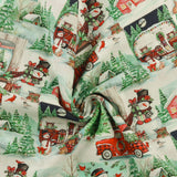3 Wishes Fabrics - Printed Cotton - FROSTY HOLLOW - 004 - Green