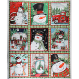 3 Wishes Fabrics - Panneau de Coton imprimé 36 x 44 po (91 x 112 cm) - <FROSTY HOLLOW> - 005 - Multicouleur