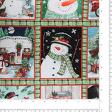 3 Wishes Fabrics - Panneau de Coton imprimé 36 x 44 po (91 x 112 cm) - <FROSTY HOLLOW> - 005 - Multicouleur