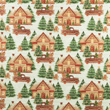 3 Wishes Fabrics - Printed Cotton - VERY MERRY GINGERBREAD - 002 - White
