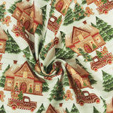 3 Wishes Fabrics - Printed Cotton - VERY MERRY GINGERBREAD - 002 - White