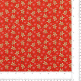 3 Wishes Fabrics - Coton imprimé - <VERY MERRY GINGERBREAD> - 003 - Rouge