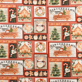 3 Wishes Fabrics - Coton imprimé - <VERY MERRY GINGERBREAD> - 004 - Multicouleur