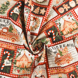 3 Wishes Fabrics - Coton imprimé - <VERY MERRY GINGERBREAD> - 004 - Multicouleur