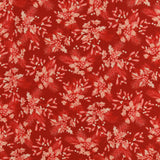 Studio E - Printed Cotton - HOLIDAY FEATHER & FLOURISH - 001 - Red