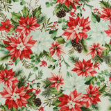 Studio E - Coton imprimé - <HOLIDAY FEATHER &amp; FLOURISH> - 003 - Blanc Cassé