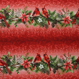 Studio E - Coton imprimé - <HOLIDAY FEATHER &amp; FLOURISH> - 005 - Rouge