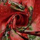 Studio E - Coton imprimé - <HOLIDAY FEATHER &amp; FLOURISH> - 005 - Rouge