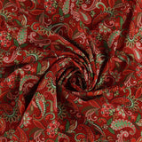 Studio E - Coton imprimé - <HOLIDAY FEATHER &amp; FLOURISH> - 007 - Rouge foncé