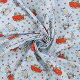Studio E - Printed Cotton - CHRISTMAS at POOH CORNER - 001 - Light Blue
