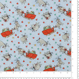 Studio E - Printed Cotton - CHRISTMAS at POOH CORNER - 001 - Light Blue