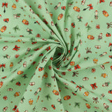 Studio E - Printed Cotton - CHRISTMAS at POOH CORNER - 002 - Mint
