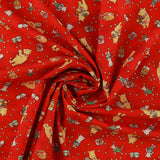 Studio E - Printed Cotton - CHRISTMAS at POOH CORNER - 003 - Red