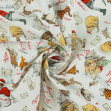 Studio E - Printed Cotton - CHRISTMAS at POOH CORNER - 005 - White