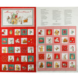 Studio E - Printed Cotton Panel 36 x 44 in (91 x 112 cm) - CHRISTMAS at POOH CORNER - 009 - Multicolor