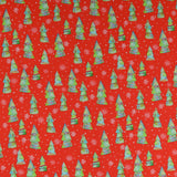 Bernatex - Printed Cotton - SNOW JOY - 001 - Red