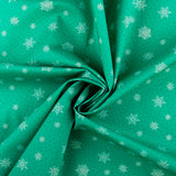 Bernatex - Printed Cotton - SNOW JOY - 003 - Turquoise