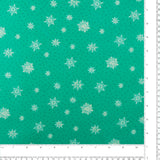 Bernatex - Printed Cotton - SNOW JOY - 003 - Turquoise
