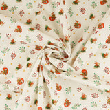 Bernatex - Printed Cotton - SNOW JOY - 004 - White