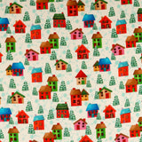 Bernatex - Printed Cotton - SNOW JOY - 006 - White