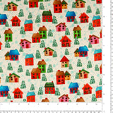 Bernatex - Printed Cotton - SNOW JOY - 006 - White