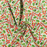 3 Wishes Fabrics - Coton imprimé - <HAPPY ALCOHOLIDAYS> - 002 - Bleu pâle