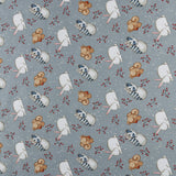 Henry Glass - Printed Cotton - SNOW FOLKS - 002 - Grey