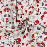 Henry Glass - Printed Cotton - SNOW FOLKS - 005 - White
