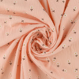 Printed Double Gauze - DOUDOU - 002 - Peach