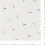 Printed Double Gauze - DOUDOU - 006 - White