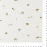 Printed Double Gauze - DOUDOU - 008 - White