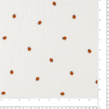 Printed Double Gauze - DOUDOU - 010 - White