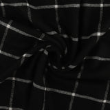 Lainage à carreaux - WINDSOR - 003 - Noir