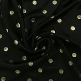 Satin à impression métallisé - JOYAUX DE LA COURONNE - 001 - Noir