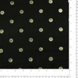 Satin à impression métallisé - JOYAUX DE LA COURONNE - 001 - Noir