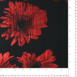 Tricot Métallisé Imprimé - JOYAUX DE LA COURONNE - 001 - Rouge