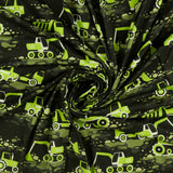 Tricot Brossé Imprimé - BONNE NUIT - 001 - Noir