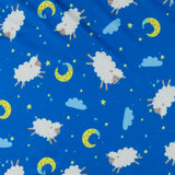 Printed Brushed Knit - NIGHTY NIGHT - 004 - Electric Blue