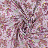 Printed Brushed Knit - NIGHTY NIGHT - 009 - Lilac