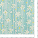 Printed Brushed Knit - NIGHTY NIGHT - 010 - Aqua