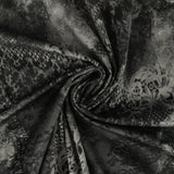 Printed Velvet - VERSAILLES - 007 - Charcoal
