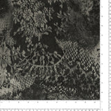 Printed Velvet - VERSAILLES - 007 - Charcoal