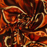 Printed Velvet - VERSAILLES - 011 - Burnt Orange