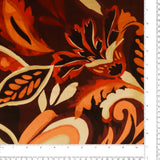 Printed Velvet - VERSAILLES - 011 - Burnt Orange