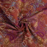 Printed corduroy - CAMPFIRE - 001 - Bordeaux
